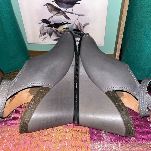 Mark Jenkins Crystal Leather Wedges Sz 39/8.5 - Picture 6 of 12